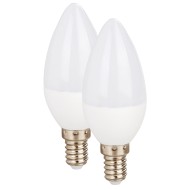 LED CANDLE E14 230V 7W 4000K 220° 540Lm Ra80 DUO PACK