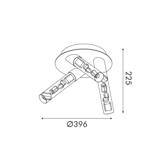 ΦΩΤΙΣΤΙΚΟ ΟΡΟΦΗΣ *3 SAND ΛΕΥΚΟ ΑΛΟΥΜΙΝΙΟΥ LED OASIS COB 22W CCT 1100LM IP20 396X396X225MM
