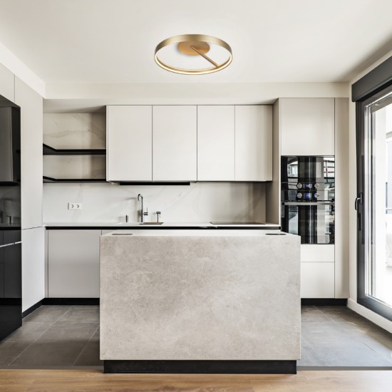 ΦΩΤΙΣΤΙΚΟ ΟΡΟΦΗΣ ΧΡΥΣΟ ΑΛΟΥΜΙΝΙΟΥ LED SMD 42W CCT 2100LM IP20 576X145MM
