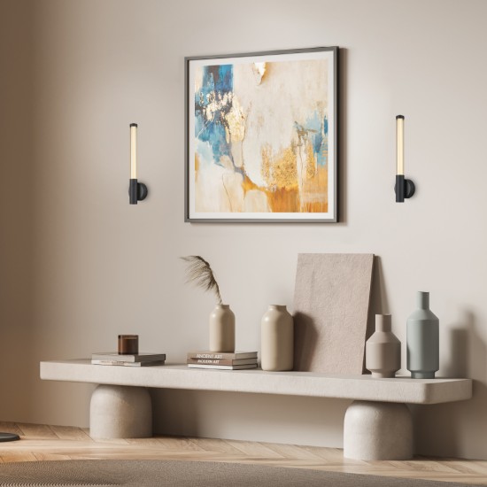 ΕΠΙΤΟΙΧΟ ΦΩΤΙΣΤΙΚΟ SAND ΜΑΥΡΟ ΑΛΟΥΜΙΝΙΟΥCANDELERA-LED SMD 7W CCT 490LM IP20 100X85X440MM