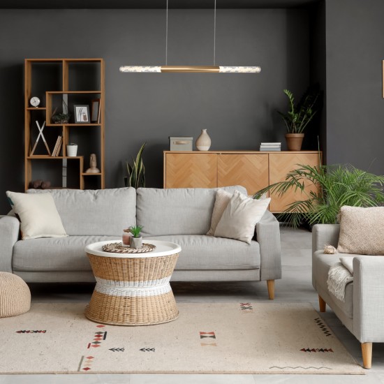 ΚΡΕΜΑΣΤΟ ΦΩΤΙΣΤΙΚΟ SAND ΛΕΥΚΟ ΑΛΟΥΜΙΝΙΟΥ OASIS LED COB 15W CCT 750LM IP20 738X90X1500MM