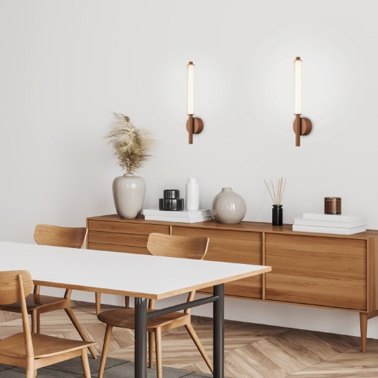 ΕΠΙΤΟΙΧΟ ΦΩΤΙΣΤΙΚΟ ΚΑΦΕ ΑΛΟΥΜΙΝΙΟΥ MYSTIQUE-LED SMD 11W CCT 660LM IP20 100X79X500MM