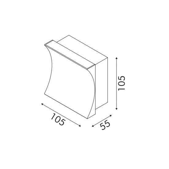 ΕΠΙΤΟΙΧΟ ΦΩΤΙΣΤΙΚΟ SAND ΛΕΥΚΟ ΑΛΟΥΜΙΝΙΟΥ CHESSY-LED SMD 7W CCT 350Lm IP20 105X105X55MM