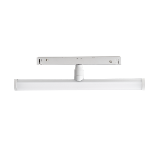 MATTE WHITE MAGNETIC LUMINAIRE 48V DC 6W 3000K 560LM 150° Χ 100° OSRAM RA90 Φ28Χ300MM