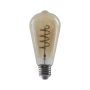 LED FILAMENT E27 DIM ST64 AMBER SPIRAL 4W 1800K 230V AC 270LM RA80