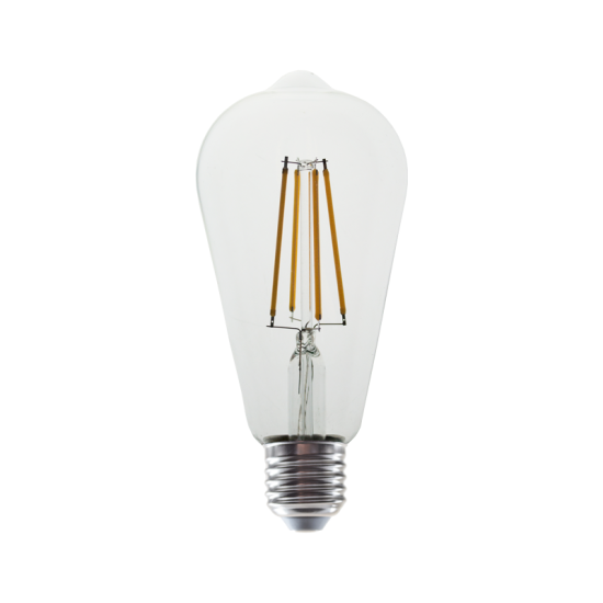 LED FILAMENT E27 ST64  8W 4000K 230V AC 1010LM RA80