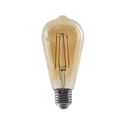 LED FILAMENT E27 DIM ST64 AMBER 8W 2700K 230V AC 900LM RA80 LED FILAMENT E27 DIM ST64 AMBER 8W 2700K 230V AC 900LM RA80