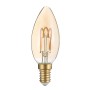 LED E14 CANDLE AMBER 3W 2700K 230V AC 300° 200LM RA80