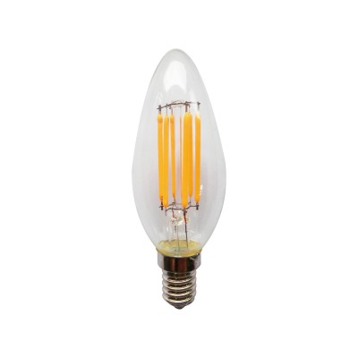 LED FILAMENT E14 CANDLE DIM 6W 2700K 230V AC 550LM RA80 LED FILAMENT E14 CANDLE DIM 6W 2700K 230V AC 550LM RA80