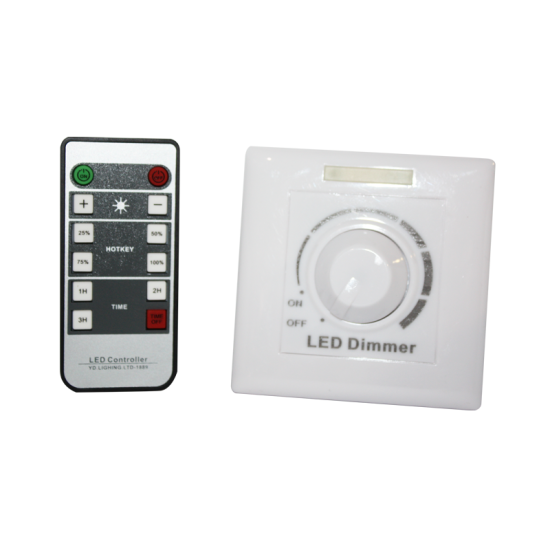 WALL LED TRIAC DIMMER 200W 220V AC & RF REMOTE