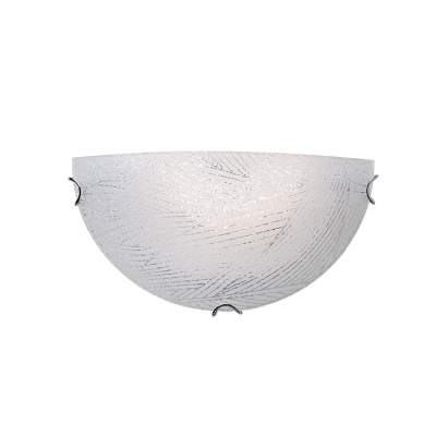 ΠΛΑΦΟΝΙΕΡΑ 1ΧΕ27 ΚΡΥΣΤΑΛΙΖΕ ΓΥΑΛΙ+ΜΕΤΑΛΛΟ 30Χ15ΧΗ10CM FORCE