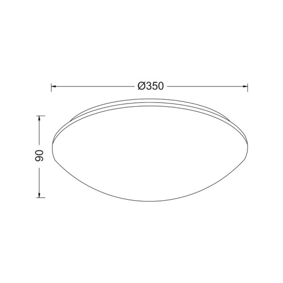 ΕΠΙΤΟΙΧΙΟ/ΟΡΟΦΗΣ Φ/Σ 2ΧΕ27 ΛΕΥΚΟ ΑΚΡΥΛΙΚΟ Φ35ΧΗ9CM VEGAS