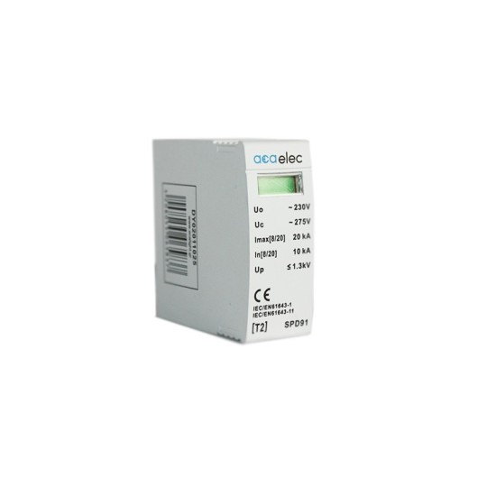SPD SURGE PROTECTION T2 TYPE 1P 20kA SPD SURGE PROTECTION T2 TYPE 1P 20kA