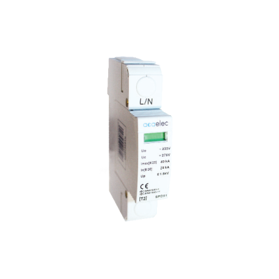 SPD SURGE PROTECTION T2 TYPE 1P 40kA SPD SURGE PROTECTION T2 TYPE 1P 40kA