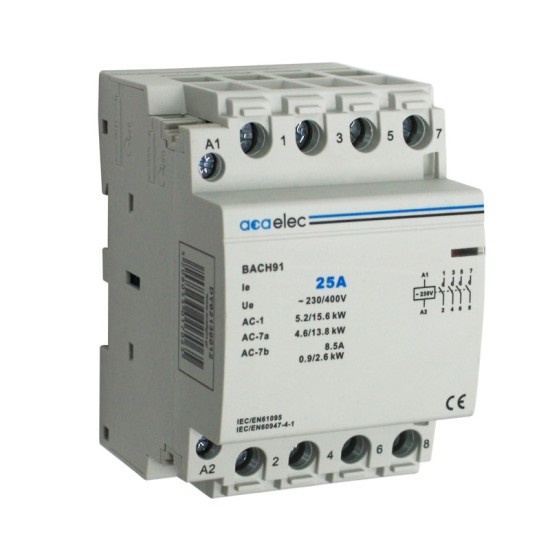 CONTACTOR 25A 4NO 230V 3M CONTACTOR 25A 4NO 230V 3M