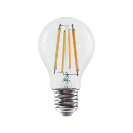 LED FILAMENT E27 A60 10W 6500K 230V AC 1300LM RA80