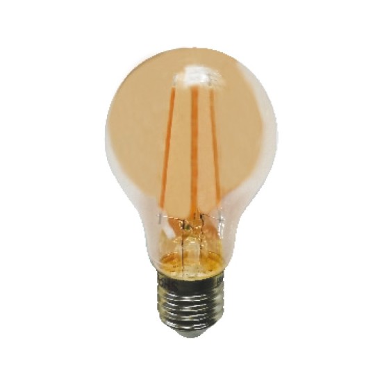 LED FILAMENT E27 STEP-DIM A60 AMBER 8W 2700K 230V AC 940LM RA80