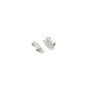 SET OF WHITE PLASTIC END CAPS FOR P119, 1PC WITH HOLE & 1PC WITHOUT HOLE 