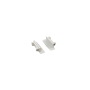 SET OF WHITE PLASTIC END CAPS FOR P119, 1PC WITH HOLE & 1PC WITHOUT HOLE 