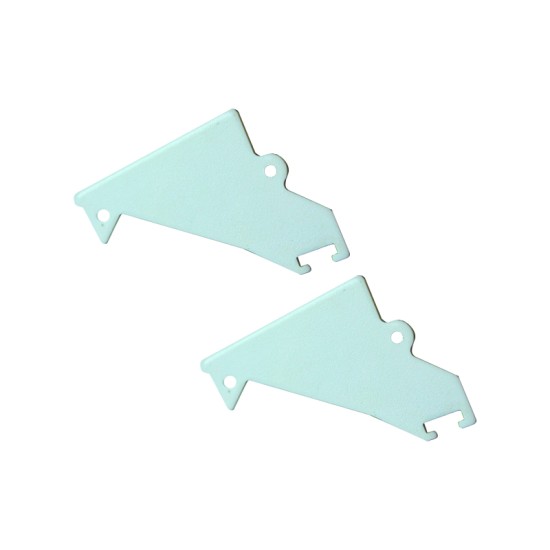 SET OF GREY PLASTIC END CAPS FOR P136 WITHOUT HOLE