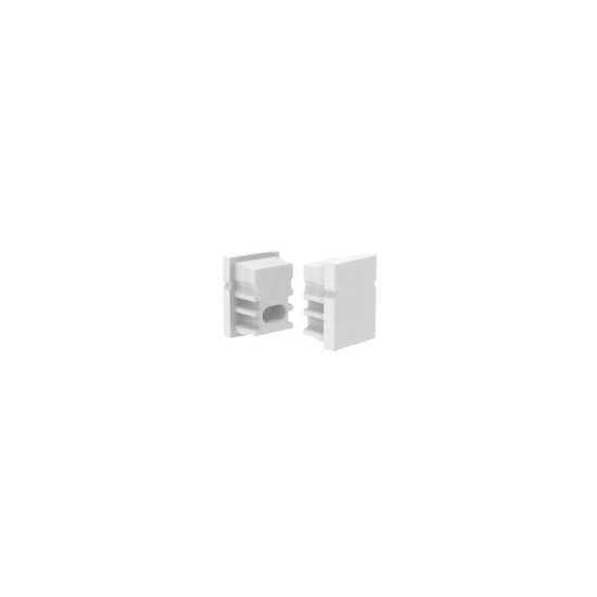 SET OF SILICON END CAPS FOR P144, 1 WITHOUT HOLE & 1 WITH HOLE