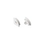 SET OF WHITE PLASTIC END CAPS FOR P161, 1PC WITH HOLE & 1 PC WITHOUT HOLE  