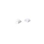 SET OF WHITE PLASTIC END CAPS FOR P163, 2PCS WITH HOLE 