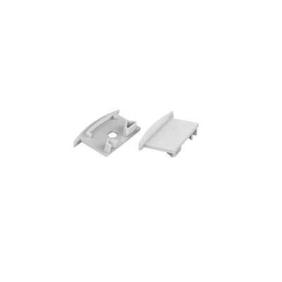 SET OF GREY PLASTIC END CAPS FOR P191, 1 WITHOUT HOLE & 1 WITH HOLE SET OF GREY PLASTIC END CAPS FOR P191, 1 WITHOUT HOLE & 1 WITH HOLE