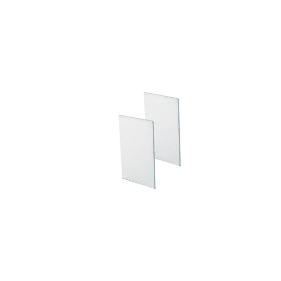 SET OF METAL END CAPS FOR PROFILE P210, 2 PCS WITHOUT SCREW HOLES