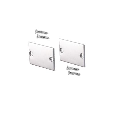 SET OF METAL END CAPS FOR PROFILE P217, 2 PCS WITHOUT HOLE   SET OF METAL END CAPS FOR PROFILE P217, 2 PCS WITHOUT HOLE