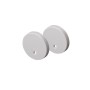 SET OF SILVER PLASTIC END CAPS FOR PROFILE P230, 2 PCS WITHOUT HOLE  