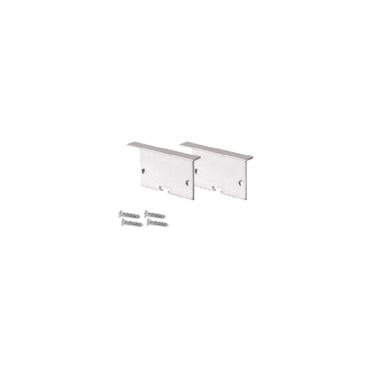 SET OF METAL END CAPS FOR P281, 2 PCS WITHOUT HOLE  