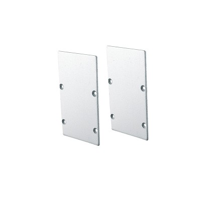 SET OF METAL END CAPS FOR PROFILE P288, 2 PCS WITHOUT HOLE SET OF METAL END CAPS FOR PROFILE P288, 2 PCS WITHOUT HOLE