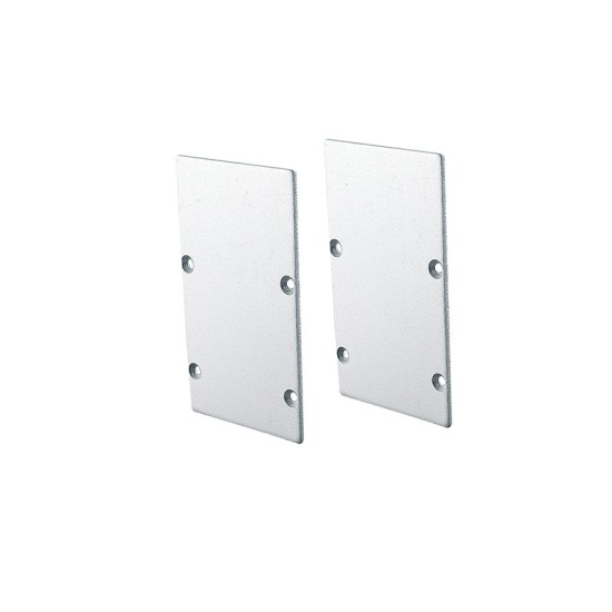 SET OF METAL END CAPS FOR PROFILE P288, 2 PCS WITHOUT HOLE SET OF METAL END CAPS FOR PROFILE P288, 2 PCS WITHOUT HOLE