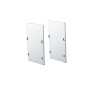 SET OF METAL END CAPS FOR PROFILE P288, 2 PCS WITHOUT HOLE SET OF METAL END CAPS FOR PROFILE P288, 2 PCS WITHOUT HOLE