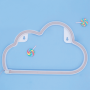 CLOUD, 48 NEON LED LIGHTS WITH BATTERY (3xAA)/USB, WARM WHITE, IP20, 29.5x2x18.5cm