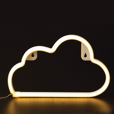 CLOUD, 48 NEON LED LIGHTS WITH BATTERY (3xAA)/USB, WARM WHITE, IP20, 29.5x2x18.5cm CLOUD, 48 NEON LED LIGHTS WITH BATTERY (3xAA)/USB, WARM WHITE, IP20, 29.5x2x18.5cm