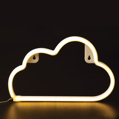 CLOUD, 48 NEON LED LIGHTS WITH BATTERY (3xAA)/USB, WARM WHITE, IP20, 29.5x2x18.5cm CLOUD, 48 NEON LED LIGHTS WITH BATTERY (3xAA)/USB, WARM WHITE, IP20, 29.5x2x18.5cm