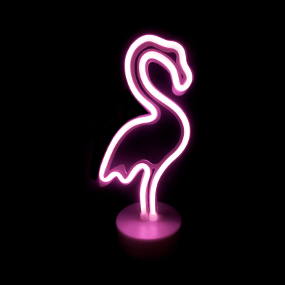FLAMINGO, 49 NEON LED LIGHTS WITH BATTERY (3xAA)/USB, PΙΝΚ, IP20, 16x10x28.5cm FLAMINGO, 49 NEON LED LIGHTS WITH BATTERY (3xAA)/USB, PΙΝΚ, IP20, 16x10x28.5cm