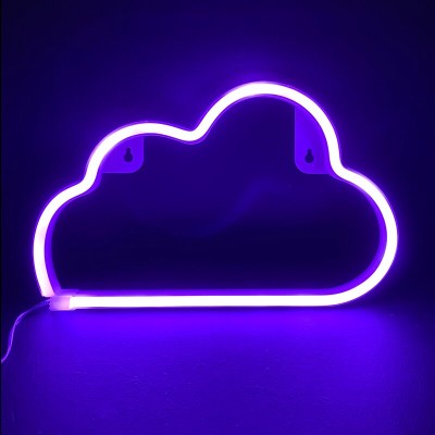 CLOUD, 48 NEON LED LIGHTS WITH BATTERY (3xAA)/USB, PURPLE, IP20, 29.5x2x18.5cm CLOUD, 48 NEON LED LIGHTS WITH BATTERY (3xAA)/USB, PURPLE, IP20, 29.5x2x18.5cm