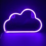 CLOUD, 48 NEON LED LIGHTS WITH BATTERY (3xAA)/USB, PURPLE, IP20, 29.5x2x18.5cm