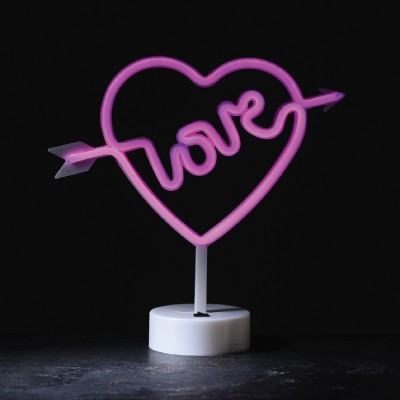 LOVE, 200 NEON LED ΛΑΜΠΑΚΙΑ ΜΕ ΜΠΑΤΑΡΙΑ (3xΑΑ)/USB, ΡΟΖ, IP20, 29*10*28.5 LOVE, 200 NEON LED ΛΑΜΠΑΚΙΑ ΜΕ ΜΠΑΤΑΡΙΑ (3xΑΑ)/USB, ΡΟΖ, IP20, 29*10*28.5