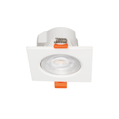 SQUARE LED SPOTLIGHT 7W SWITCH 3000-4000-6000K SMD 230V 40° Ra80 PRE-SET UP 3000K SQUARE LED SPOTLIGHT 7W SWITCH 3000-4000-6000K SMD 230V 40° Ra80 PRE-SET UP 3000K