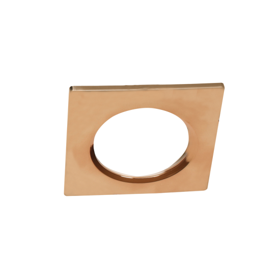 SQUARE POLISHED BRASS PLASTIC RING FOR FALKO7S