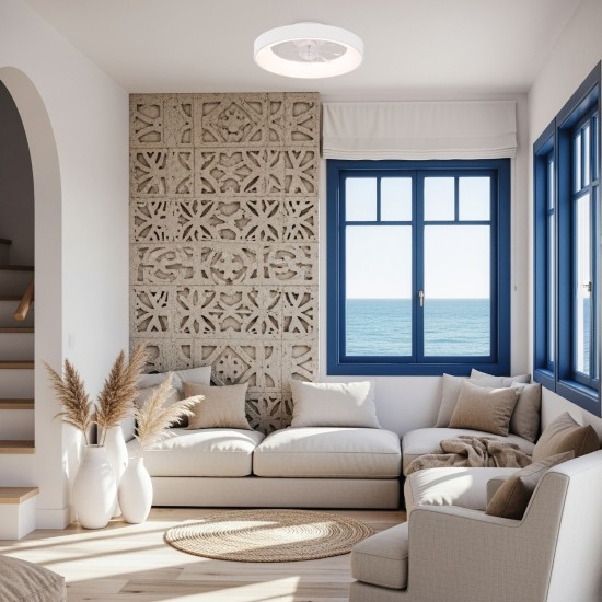 ΑΝΕΜΙΣΤΗΡΑΣ ΟΡΟΦΗΣ 20 DIM ΛΕΥΚΟΣ 7 ΠΤΕΡΥΓΙΑ ABS ΤΗΛΕΧΕΙΡΙΣΤΗΡΙΟ& ΧΡΟΝΟΔΙΑΚΟΠΤΗ LED 34W 3332L Φ300mm