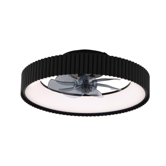 ΑΝΕΜΙΣΤΗΡΑΣ ΟΡΟΦΗΣ 20 DIM ΜΑΥΡΟΣ 7 ΠΤΕΡΥΓΙΑ ABS ΤΗΛΕΧΕΙΡΙΣΤΗΡΙΟ& ΧΡΟΝΟΔΙΑΚΟΠΤΗ LED 34W 3332L Φ300mm