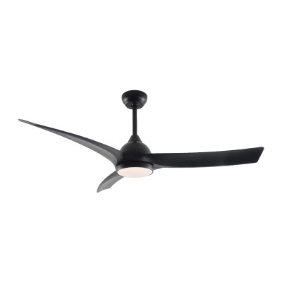 ΑΝΕΜΙΣΤΗΡΑΣ ΟΡΟΦΗΣ DIM ΜΑΥΡΟ ΜΕ 3 ΠΤΕΡΥΓΙΑ ABS ΤΗΛΕΧΕΙΡIΣΤ. & ΧΡΟΝΟΔΙΑΚ. LED 24W 2400L DC45W 1320mm