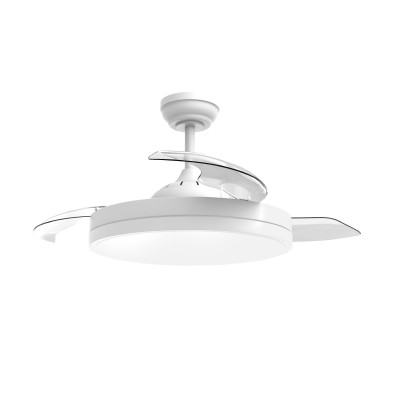 ΑΝΕΜ/ΡΑΣ ΜΕ ΦΩΣ LED CCT 36W ΜΕ ΑΝΑΔ/ΝΑ ΠΤΕΡΥΓΙΑ &ΤΗΛ/ΡΙΟ DC35W DIMMABLE Φ106ΕΚ ΛΕΥΚΟΣ