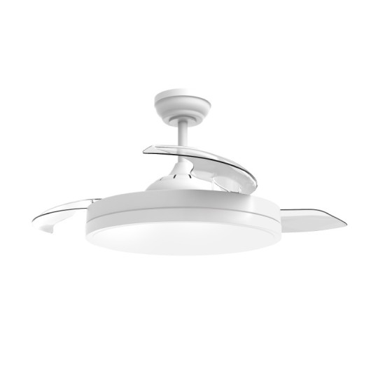 ΑΝΕΜ/ΡΑΣ ΜΕ ΦΩΣ LED CCT 36W ΜΕ ΑΝΑΔ/ΝΑ ΠΤΕΡΥΓΙΑ &ΤΗΛ/ΡΙΟ DC35W DIMMABLE Φ106ΕΚ ΛΕΥΚΟΣ