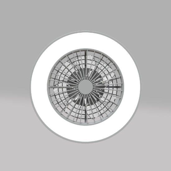 ΑΝΕΜΙΣΤΗΡΑΣ ΟΡΟΦΗΣ ΠΛΑΦΟΝΙΕΡΑ ΛΕΥΚΗ DIMMABLE DC22W Φ50 7 ΔΙΑΦΑΝH ABS ΠΤΕΡΥΓΙΑ ΤΗΛΕΧΕΙΡΙΣΤΗΡΙΟ